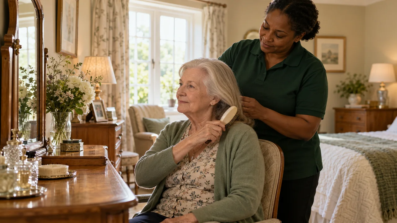 Illustrative image of supportive everyday care and independence