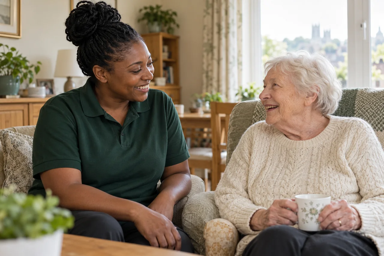 Illustrative image of supportive everyday care and independence