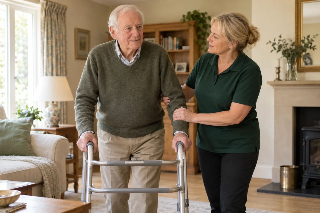 Illustrative image of supportive everyday care and independence